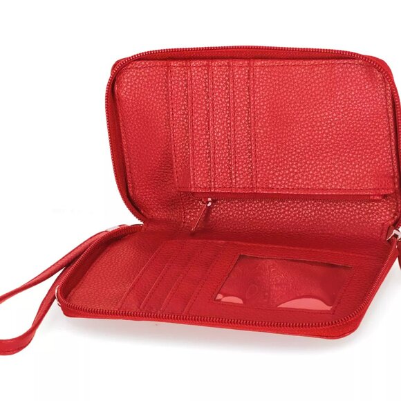 GIANI BERNINI Softy Leather Tech Crossbody Wallet - Picture 4 of 5